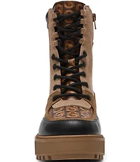 Steve Madden Hiker Mixed Logo Chunky Lugged Platform Booties