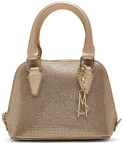 Steve Madden Hobe Crystal Rhinestone Mini Satchel Bag