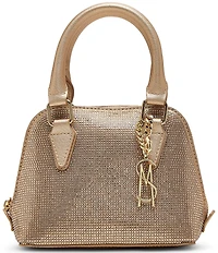 Steve Madden Hobe Crystal Rhinestone Mini Satchel Bag