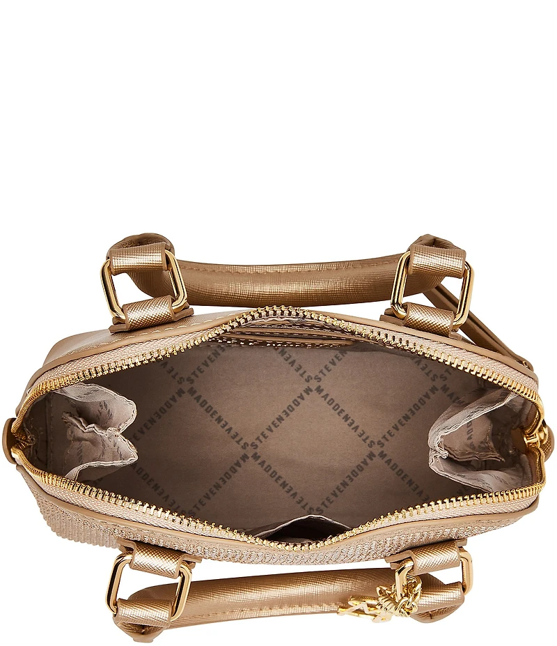 Steve Madden Hobe Crystal Rhinestone Mini Satchel Bag