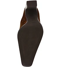 Steve Madden Houston Suede Cow Print Haircalf Cap Toe Western Mules