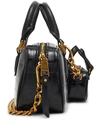 Steve Madden Hudsen East / West Small Satchel Bag with Bag Charm