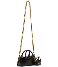 Steve Madden Hudsen East / West Small Satchel Bag with Bag Charm