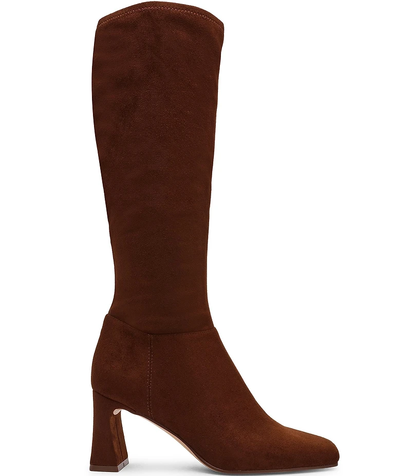 Steve Madden Hunny Microsuede Block Heel Tall Boots
