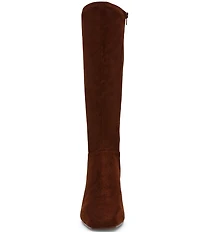 Steve Madden Hunny Microsuede Block Heel Tall Boots