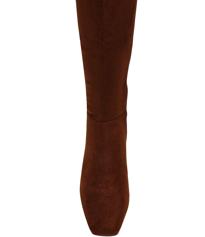 Steve Madden Hunny Microsuede Block Heel Tall Boots