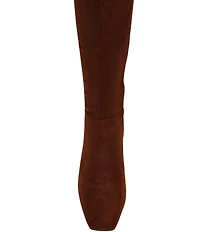 Steve Madden Hunny Microsuede Block Heel Tall Boots