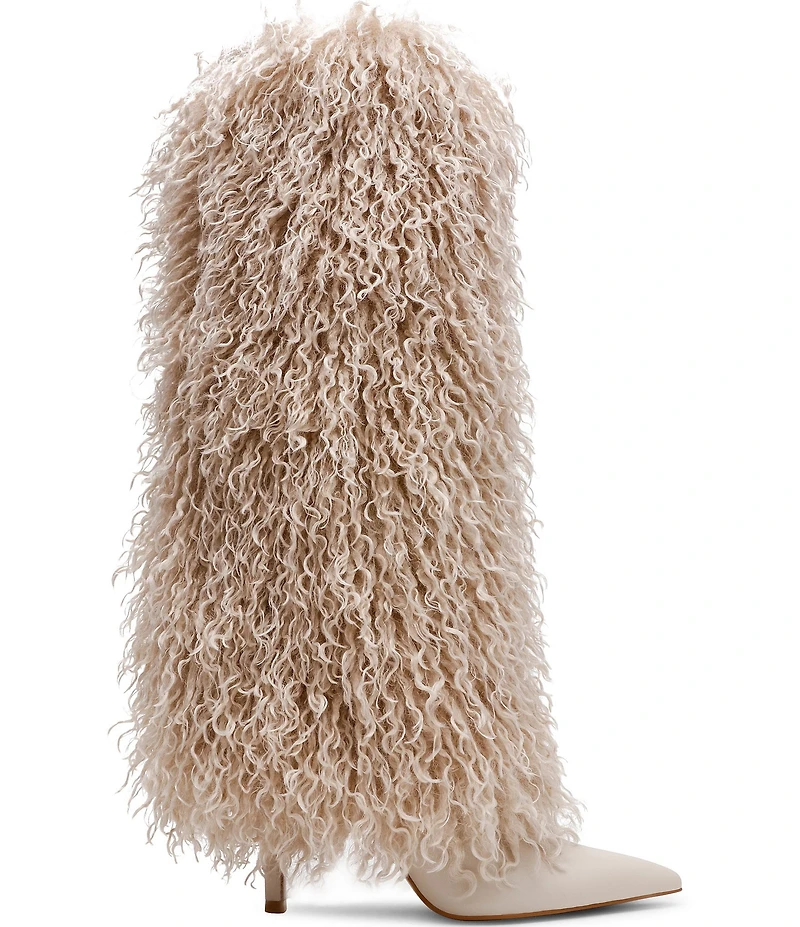 Steve Madden Icon Faux Fur Fold Over Knee High Boots