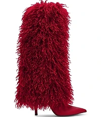 Steve Madden Icon Faux Fur Fold Over Knee High Boots
