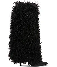 Steve Madden Icon Faux Fur Fold Over Knee High Boots