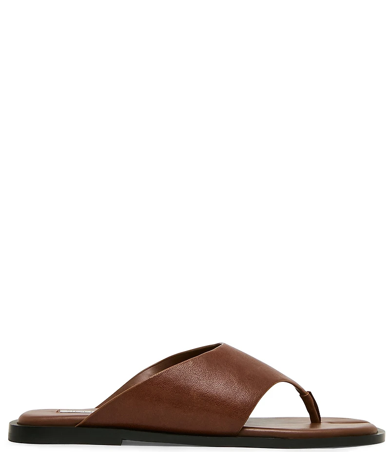 Steve Madden Illia Leather Split Toe Thong Sandals