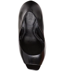 Steve Madden Ives Leather Peep Toe Platform Stiletto Pumps
