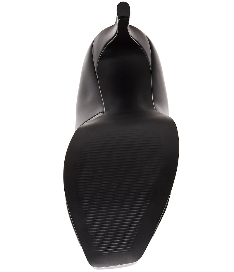 Steve Madden Ives Leather Peep Toe Platform Stiletto Pumps