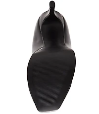 Steve Madden Ives Leather Peep Toe Platform Stiletto Pumps