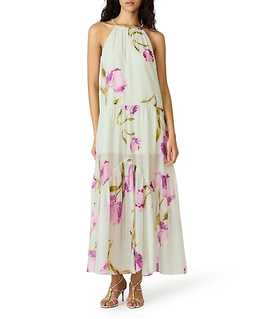 Steve Madden Jamie Halter Floral Maxi Dress