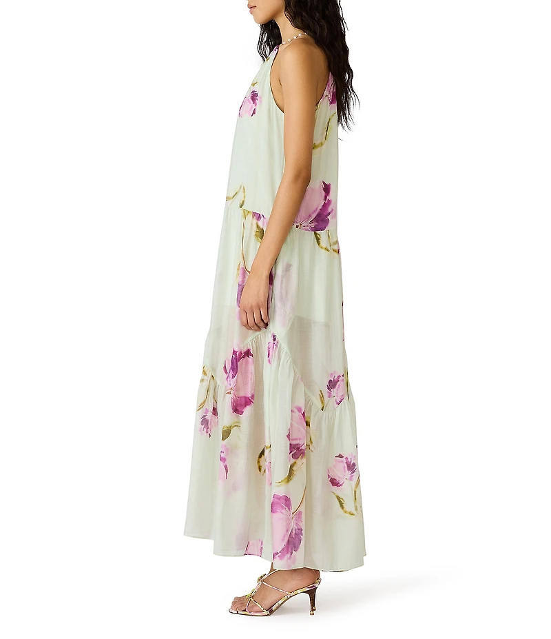 Steve Madden Jamie Halter Floral Maxi Dress