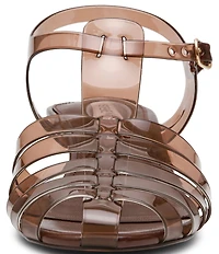 Steve Madden Jelina Jelly Fisherman Kitten Heel Sandals