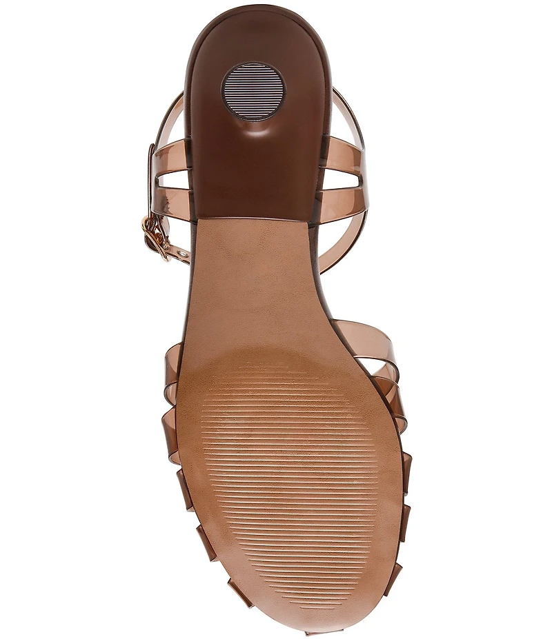 Steve Madden Jelina Jelly Fisherman Kitten Heel Sandals