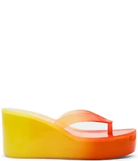 Steve Madden Jella Ombre Jelly Platform Thong Sandals