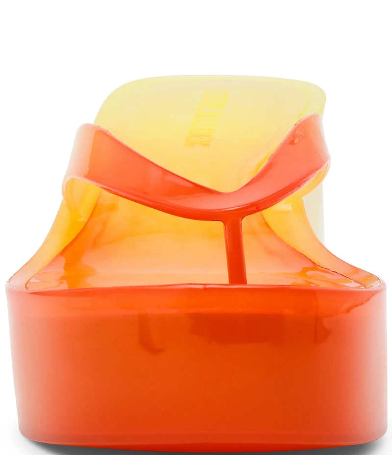 Steve Madden Jella Ombre Jelly Platform Thong Sandals