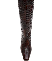 Steve Madden Jendi Tortoise Print Croco Embossed Tall Boots