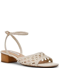 Steve Madden Jessie Woven Ankle Strap Dress Sandals