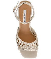 Steve Madden Jessie Woven Ankle Strap Dress Sandals