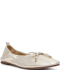 Steve Madden Jester Leather Bow Detail Ballet Flats