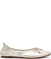 Steve Madden Jester Leather Bow Detail Ballet Flats