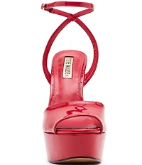 Steve Madden Jezzica Patent Platform Stiletto Dress Sandals