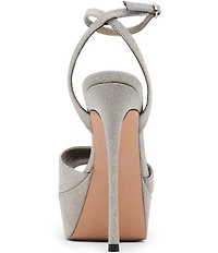 Steve Madden Jezzica Shimmer Platform Stiletto Dress Sandals