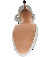 Steve Madden Jezzica Shimmer Platform Stiletto Dress Sandals