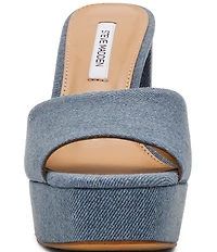 Steve Madden Joel Denim Platform Dress Sandals