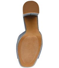 Steve Madden Joel Denim Platform Dress Sandals