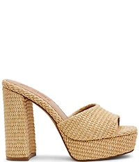 Steve Madden Joel Raffia Platform Dress Sandals
