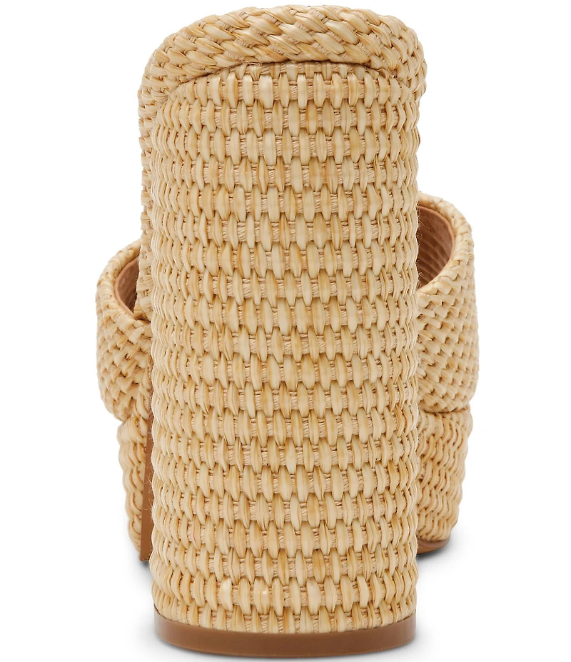 Steve Madden Joel Raffia Platform Dress Sandals