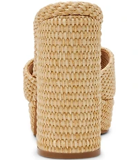 Steve Madden Joel Raffia Platform Dress Sandals