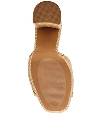 Steve Madden Joel Raffia Platform Dress Sandals