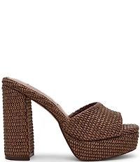 Steve Madden Joel Raffia Platform Dress Sandals