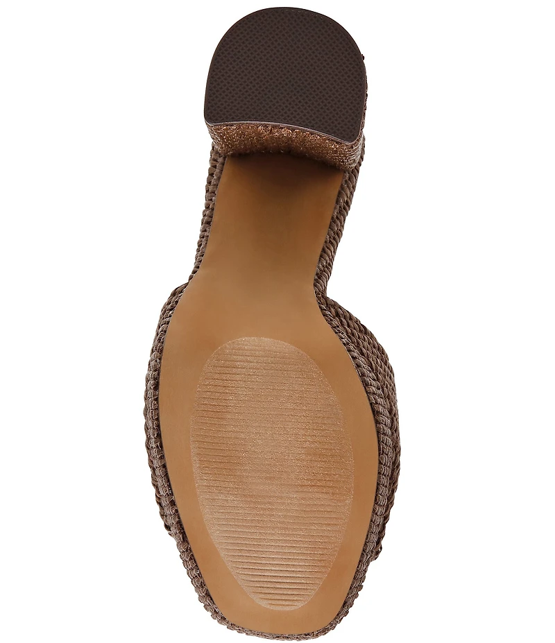 Steve Madden Joel Raffia Platform Dress Sandals
