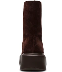 Steve Madden Jones Front-Zip Suede Platform Booties