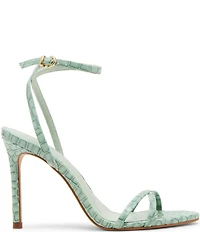 Steve Madden Jypsey Croco Strappy Dress Sandals