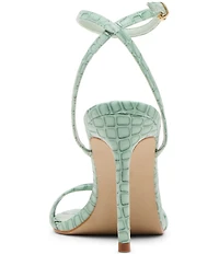 Steve Madden Jypsey Croco Strappy Dress Sandals