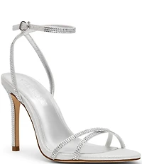 Steve Madden Jypsey Rhinestone Strappy Stiletto Dress Sandals
