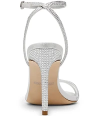Steve Madden Jypsey Rhinestone Strappy Stiletto Dress Sandals