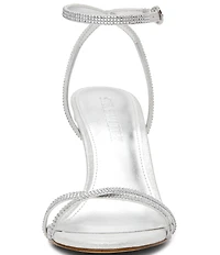 Steve Madden Jypsey Rhinestone Strappy Stiletto Dress Sandals