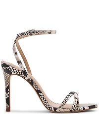 Steve Madden Jypsey Snake Print Strappy Dress Sandals