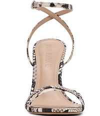 Steve Madden Jypsey Snake Print Strappy Dress Sandals