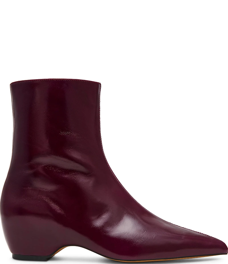 Steve Madden Karlson Leather Pointed Toe Ankle Booties