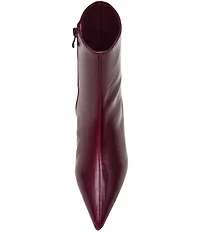 Steve Madden Karlson Leather Pointed Toe Ankle Booties